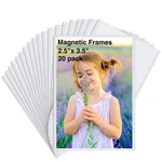 Hiimiei Wallet Size Magnet Photo Frame 2.5X3.5-20PACK, White. Fixed Price $26.05.