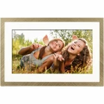 Polaroid 074-15-3693 Digital Frame With Mat Brushed Gold Metal 10". Fixed Price $129.99.