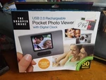 Pocket Photo Viewer Sharper Image Usb 2.0 Rechargeable. Fixed Price $20.00.