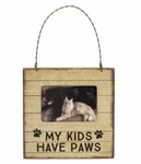 My Kids Have Paws Mini Frame Primitives By Kathy Picture Magnet Wall Cat Dog. Fixed Price $5.75.