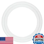 Stein Design Round Hand-finished Open-back Canvas Frame, White, 8" Diameter. Fixed Price $93.66.