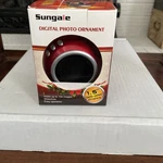 Sungale Digital Photo Ornament Holds Up 100 Images. Fixed Price $8.99.
