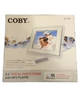 Coby 5.6 Digital Photo Frame With Built-in MP3 Player And Stereo Speakers. Fixed Price $15.00.
