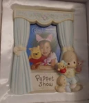 Precious Moments Disney Pooh's Puppet Show Picture Frame New In Box. Fixed Price $24.99.