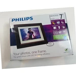 Philips 7 Inch Lcd Digital Photo Frame Mahogany Wood Finish Energy Efficient Led. Fixed Price $50.00.