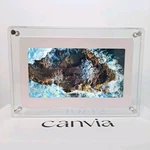 New Open Box Canvia 5" Ips Screen Kinetic Digital Art Acrylic Frame. Fixed Price $49.99.
