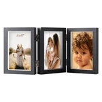 4X6 Triple Hinged Black Picture Frames Shadow Box Mdf Wood With Real Glass 3 .... Fixed Price $24.78.