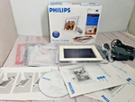 Philips Digital Photo 7FF1M4 7" Inch W/ Interchangeable Frames - Tested. Fixed Price $15.00.