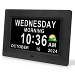 Ssini Digital Calendar Dementia Alarm Clock With Day And Inch, 7''BLACK. Fixed Price $42.79.