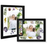 Frametory 8.5X11 Floating - Black Solid Wood For Pressed Flower Real. Fixed Price $45.41.