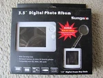 Sungale 3.5" Digital Photo Album Bonus Frame Key Chain W/carrying Case. Fixed Price $33.95.