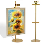 Nkjih Adjustable Desktop Photo Frame Stand With Magnetic Wall 30 Inch, Gold. Fixed Price $50.90.