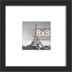 Upsimples 8X8 Frame, Display Pictures 4X4 With Mat, Black, 1 Pack. Fixed Price $5.95.
