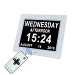 Upgraded 10 Inch Digital Day Calendar Clock Auto-diming & 8 Alarms Options .... Fixed Price $57.21.