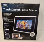 Tde Systems 7" Digital Frame Plays Photos, Video & MP3S W/remote - New. Fixed Price $10.00.