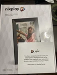 Nixplay 8-INCH Black Hd Widescreen Wi-fi Enabled Smart Photo Frame. Fixed Price $50.00.