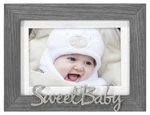 Malden 4X6 Scripts Gray Distressed- Sweet Baby. Fixed Price $11.95.