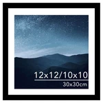Jcjmy 12X12 Picture Frame With Mat For 30CM Inches, Black. Fixed Price $16.19.