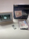 Photo Frame Digital With Power Cord & Remote Memorex MDF0712C White. Fixed Price $29.95.