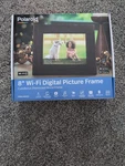 Polaroid 8" Wifi Digital Picture Frame Candlenut Distressed Wood. Fixed Price $30.00.