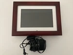 Viewsonic Digital Photo Frame VFD724W-11 Cherry Wood Tested Works!. Fixed Price $12.00.