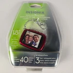 Insignia Digital Picture Keychain Holds Up 40 Photos Red Factory Sealed. Fixed Price $8.00.