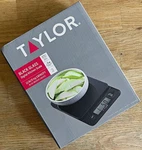 Taylor Black Glass 11LB Battery Operated Digital Kitchen Scale / New. Fixed Price $14.99.