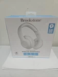 Brookstone Voice Assistant Wireless Headphones Bluetooth -new In Box. White (A37. Fixed Price $24.99.