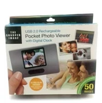 Pocket Photo Viewer Sharper Image Usb 2.0 Rechargeable Missing The Charging Cord. Fixed Price $12.00.