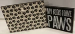 My Kids Have Paws Hinged Frame Primitives By Kathy Pet Photo Clip Picture Holder. Fixed Price $12.93.
