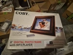 Coby DP-802 8" Tft Lcd Digital Photo Frame MP3 Player Usb Sd Mmc Ms Support. Fixed Price $17.98.