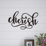 Lavish Home Metal Cutout- Cherish Decorative Wall SIGN-3D Word Art Accen.... Fixed Price $17.76.
