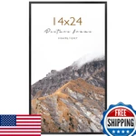 Frametory 14X24 Thin Aluminum Poster Picture Frame, Acrylic Front, Metal. Fixed Price $75.08.