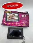(broken) Aluratek ADMPF310F 10IN Lcd Digital Photo Frame 4GB Memory Usb Sd/sdhc. Fixed Price $12.99.