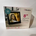 Aluratek 8" Slim Digital Photo Frame ASDPF08F Usb 2.0 Sdhc Auto Slideshow Black. Fixed Price $18.00.