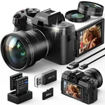 5K Digital Camera 48MP 16X 180 Flip Screen W/ 2 Batteries Vlogging Photography. Fixed Price $139.99.