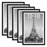 Upsimples Frame Set Of 5, Display Pictures 11X17 12X18, Black. Fixed Price $54.10.
