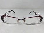 Abendzauber 4518 F6555 50-18-135 Gray/burgundy Half Rim Eyeglasses Frame :A47. Fixed Price $49.50.