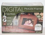 Nib Sealed Digital Picture Frame 7" Display Smart Part Natural Wood Sd/mmc/ms/xd. Fixed Price $19.99.