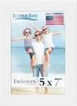 Icona Bay White Picture Frame, Sturdy Wood Composite Photo 7,. Fixed Price $7.80.