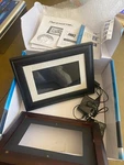Pandigital 7" Lcd Picture Photo Black Expresso Frame Extra + Remo. Fixed Price $28.00.