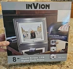 Invion Digital Photo Frame New Box Pewter Internal 128 Mb DPF-8TCH-SLV. Fixed Price $10.98.