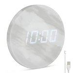 Minimalist Led Digital Wall Clock Usb Powered Marble Style 12/24 Hou. Fixed Price $33.11.