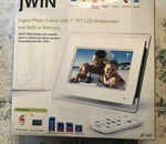 Jwin JP147 7-INCH Lcd Digital Picture Frame With Built Memory (white). Fixed Price $20.00.