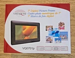 Vistaquest Digital Picture Frame 7" - Factory Sealed. Fixed Price $25.00.