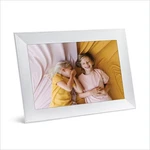 Aura 10" Carver Digital Photo Picture Frame, Salt AF903-WHT New & Sealed. Fixed Price $129.00.