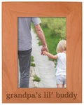 Personalized Gifts Grandpa's Lil' Buddy Grandson Natural Wood En.... Fixed Price $37.09.