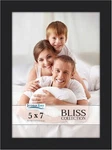 Icona Bay - Black Picture Frame Modern Style Engineered Wood 5X7,. Fixed Price $7.35.