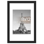 Upsimples Frame, Display Pictures 6X8 With Mat Or 8X12, Black. Fixed Price $12.59.