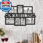 Lavish Home Family Collage Picture Frame 7 Openings Wall Hanging Holds 3X. Fixed Price $41.53.